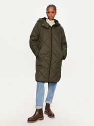 Frieda & Freddies Płaszcz zimowy 3839 Zielony Regular Fit. Zielone płaszcze Frieda & Freddies, na zimę, bez wzorów, z syntetyku, bez kaptura. Za 799.99 zł.