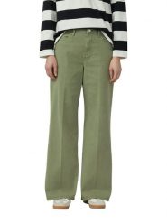 S.Oliver Dżinsy - Wide Leg - w kolorze khaki rozmiar: 38/L30. Brązowe jeansy S.Oliver, l, bez wzorów, z materiału, z podwyższonym stanem. Za 129.95 zł.