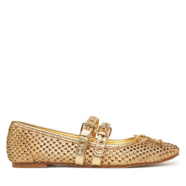 Baleriny Guess. Żółte baleriny Guess, z aplikacjami, bez obcasa. Za 339.99 zł.