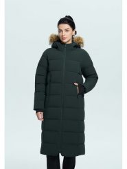 Icepeak Płaszcz pikowany "Brilon" w kolorze ciemnozielonym rozmiar: 40. Zielone płaszcze Icepeak, bez wzorów, bez kaptura. Za 547.77 zł.