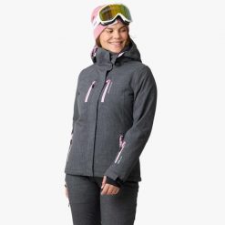 Kurtka narciarska kobieca Swedemount Cervinia Jacket wodoodporna. Czerwone kurtki narciarskie SWEDEMOUNT, bez wzorów, bez kaptura, narciarskie. W wyprzedaży za 539.99 zł.