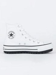 Converse Sneakersy "Chuck Taylor All Star City Trek" w kolorze czarnym rozmiar: 37,5. Czarne trampki Converse, bez wzorów, za kostkę, bez zapięcia. Za 361.02 zł.