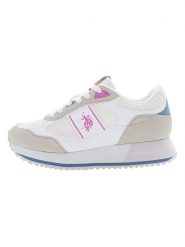U.S. Polo Assn. Sneakersy w kolorze biało-beżowo-różowym rozmiar: 39. Białe trampki U.S. Polo Assn., bez wzorów, bez zapięcia. Za 217.99 zł.