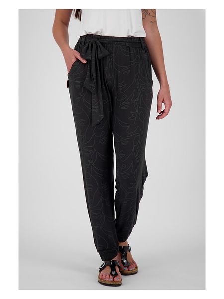 Alife and kickin Spodnie "AliceAK" w kolorze czarnym rozmiar: S. Czarne spodnie materiałowe Alife and Kickin, s, bez wzorów, z materiału, z podwyższonym stanem. Za 91.77 zł.