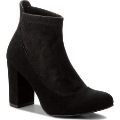Botki EDEO - 3130-16/ST.2 Czarny. Czarne botki Edeo, bez wzorów, z materiału, bez obcasa, bez zapięcia. W wyprzedaży za 219.00 zł.