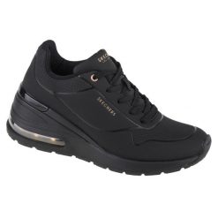 Buty sportowe Sneakersy damskie, Skechers Million Air-Elevated Air. Czarne obuwie sportowe Skechers, z materiału, bez zapięcia, trekkingowe, Skechers Sport. Za 379.99 zł.