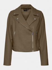 Vero Moda Curve Kurtka z imitacji skóry 10299830 Brązowy Regular Fit. Brązowe kurtki Vero Moda Curve, bez wzorów, ze skóry, bez kaptura. Za 169.99 zł.