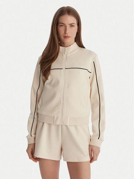 Guess Bluza V6GQ09 K3001 Écru Regular Fit. Białe bluzy Guess, m, z aplikacjami, z wiskozy, bez kaptura. Za 244.99 zł.