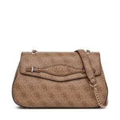 Torebka Guess. Brązowe torebki klasyczne Guess, z aplikacjami, bez dodatków. Za 589.99 zł.