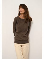Just Cashmere Kaszmirowy sweter "Helen" w kolorze brązowym rozmiar: M. Brązowe swetry Just Cashmere, m, bez wzorów, z kaszmiru, bez ramiączek. Za 285.49 zł.