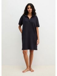 Marc O´Polo Bodywear Sukienka w kolorze granatowym rozmiar: M. Niebieskie sukienki m, bez wzorów, bez kołnierzyka, bez ramiączek, midi. Za 179.95 zł.