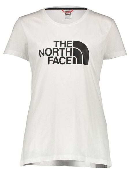 The North Face Koszulka w kolorze białym rozmiar: S. Białe bluzki The North Face, s, bez wzorów, z bawełny, bez kołnierzyka, bez ramiączek. Za 85.95 zł.