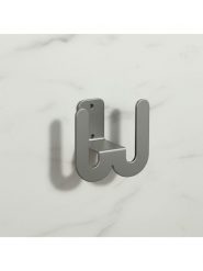 Smarto Metallico Uchwyt w kolorze szarym na kapcie - 8 x 8 x 5 cm rozmiar: onesize. Szare obuwie domowe Smarto Metallico, bez wzorów, z materiału, bez zapięcia. Za 39.99 zł.