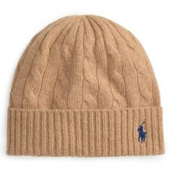 Czapka z daszkiem Polo Ralph Lauren. Brązowe czapki Polo Ralph Lauren, bez wzorów. Za 529.99 zł.