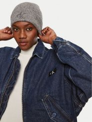 Calvin Klein Czapka Thick Embroidery K60K612321 Szary. Szare czapki Calvin Klein, bez wzorów, z materiału. Za 219.99 zł.