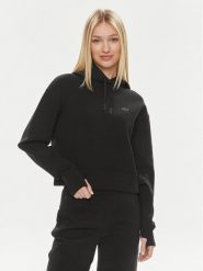 Lacoste Bluza SF0281 Czarny Regular Fit. Czarne bluzy Lacoste, bez wzorów, z bawełny, bez kaptura. Za 419.99 zł.