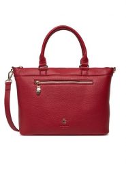 Beverly Hills Polo Club Torebka CEO-BHPC-C-006-08 Czerwony. Czerwone torebki klasyczne Beverly Hills Polo Club, bez wzorów, z materiału, bez dodatków. Za 229.99 zł.