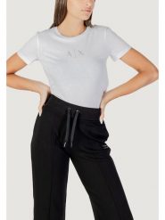 Armani Exchange T-Shirt XW001459 AF10356 U0002 Biały Regular Fit. Białe t-shirty Armani Exchange, xxl, bez wzorów, z bawełny, bez kołnierzyka, bez ramiączek. Za 257.21 zł.