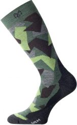 Skarpety merino WOM. Niebieskie skarpety LASTING, bez wzorów, z elastanu. Za 67.00 zł.