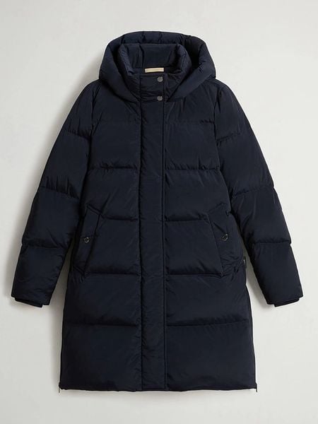 Woolrich Parka puchowa "Kelly" w kolorze granatowym rozmiar: S. Niebieskie parki Woolrich, s, z puchu, bez kaptura. Za 2,569.78 zł.