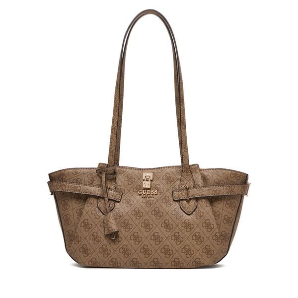 Torebka Guess. Brązowe torebki klasyczne Guess, z aplikacjami, bez dodatków. Za 371.99 zł.