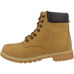 Trapery damskie, Fila Wmn Maverick Mid. Brązowe trapery i śniegowce Fila, z gumy. Za 219.99 zł.