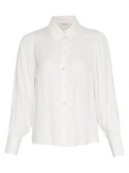 MOSS COPENHAGEN Bluzka "Viloah" w kolorze białym rozmiar: L. Białe bluzki Moss Copenhagen, l, bez wzorów, bez kołnierzyka, bez ramiączek. Za 130.99 zł.