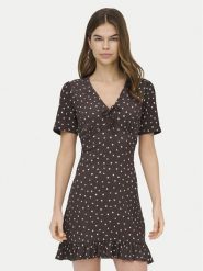 ONLY Sukienka letnia Molly 15371873 Brązowy Regular Fit. Brązowe sukienki Only, na lato, m, bez wzorów, z syntetyku, bez kołnierzyka, bez ramiączek. Za 129.99 zł.