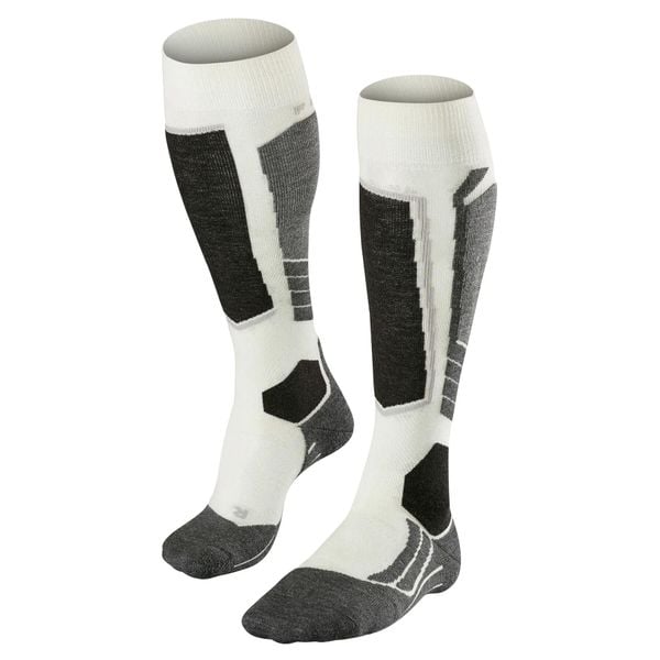 Podkolanówki damskie Falke SK2 Wool. Białe skarpety Falke, bez wzorów, z poliamidu. Za 215.00 zł.
