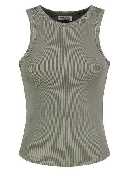 Sublevel Top w kolorze khaki rozmiar: XS. Brązowe topy Sublevel, xs, bez wzorów, bez kołnierzyka, bez ramiączek. Za 48.05 zł.