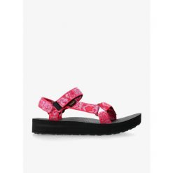 Sandały damskie Teva Midform Universal. Czerwone sandały Teva, bez wzorów, bez obcasa, bez zapięcia. Za 209.99 zł.
