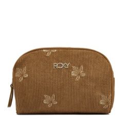Kosmetyczka Roxy. Brązowe kufry i kosmetyczki Roxy, bez wzorów, bez dodatków. Za 79.99 zł.