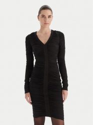 Marciano Guess Sukienka koktajlowa 5BGK25 6257A Czarny Slim Fit. Czarne sukienki Marciano Guess, z aplikacjami, z syntetyku, wizytowe, bez kołnierzyka, bez ramiączek. Za 989.99 zł.