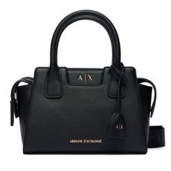 Torebka Armani Exchange. Czarne torebki klasyczne Armani Exchange, bez wzorów, bez dodatków. Za 654.99 zł.