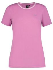 LUHTA Koszulka "Heimala" w kolorze fioletowym rozmiar: L. Różowe bluzki Luhta, l, bez wzorów, bez kołnierzyka, bez ramiączek. Za 48.05 zł.