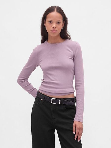 GAP Koszulka w kolorze jasnoróżowym rozmiar: L. Różowe bluzki GAP, l, bez wzorów, bez kołnierzyka, bez ramiączek. Za 91.99 zł.