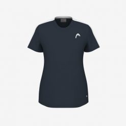 T-Shirt damski TIE-BREAK. Niebieskie koszulki sportowe Head, bez wzorów, bez ramiączek, tenisowe. W wyprzedaży za 234.65 zł.