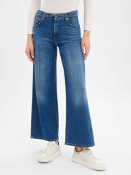 Cambio Dżinsy - Palazzo cropped Kobiety Bawełna niebieski, 42. Niebieskie jeansy Cambio, uniwersalny, bez wzorów. Za 549.95 zł.
