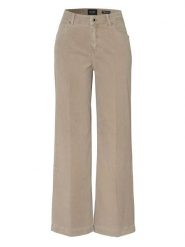 Rosner Dżinsy - Wide Leg fit - w kolorze beżowym rozmiar: 38/L32. Brązowe jeansy Rosner, l, bez wzorów, z podwyższonym stanem. Za 240.95 zł.