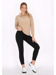 Schmuddelwedda Bluza polarowa w kolorze beżowym rozmiar: M. Brązowe bluzy Schmuddelwedda, m, bez wzorów, z polaru, bez kaptura. Za 185.45 zł.