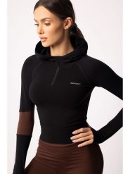 Spaio Bluza sportowa "Adapt" w kolorze czarno-brązowym rozmiar: L. Brązowe bluzy Spaio, l, bez wzorów, z materiału, bez kaptura. Za 171.28 zł.