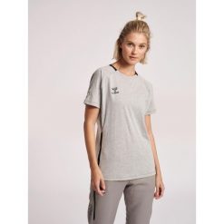 Koszulka damska Hummel Cima Xk. Szare koszulki sportowe Hummel, bez wzorów, z bawełny, bez ramiączek. Za 188.00 zł.