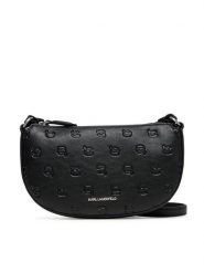 KARL LAGERFELD Torebka A3W32090 Czarny. Czarne listonoszki KARL LAGERFELD, bez wzorów, ze skóry, bez dodatków. Za 649.99 zł.