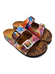 Calceo Klapki ze wzorem rozmiar: 36. Klapki Calceo, bez wzorów, z materiału, z otwartym noskiem, bez obcasa. Za 130.99 zł.