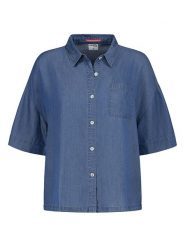 Sublevel Bluzka w kolorze granatowym rozmiar: M. Niebieskie bluzki Sublevel, m, bez wzorów, z lyocellu, bez kołnierzyka, bez ramiączek. Za 104.99 zł.