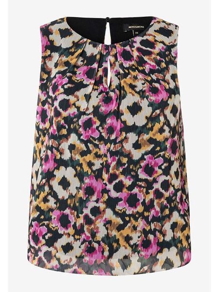 More & More Bluzka ze wzorem rozmiar: 34. Bluzki More & More, bez wzorów, bez kołnierzyka, bez ramiączek. Za 102.95 zł.