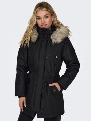 ONLY Parka w kolorze czarnym rozmiar: S. Czarne parki Only, s, bez kaptura. Za 223.95 zł.