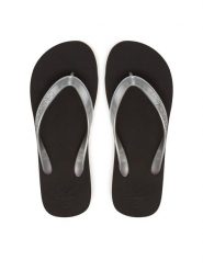 Calvin Klein Jeans Japonki Beach Sandal Monologo Tpu YW0YW01719 Srebrny. Szare klapki Calvin Klein Jeans, bez wzorów, z jeansu, bez obcasa. Za 89.99 zł.
