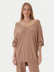 Kontatto Sweter 3M0815C Beżowy Relaxed Fit. Brązowe swetry Kontatto, m, bez wzorów, z syntetyku, bez ramiączek. Za 349.99 zł.