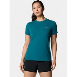 Koszulka sportowa damska Columbia W Endless Trail Running Tech. Zielone koszulki sportowe Columbia, bez wzorów, bez ramiączek, do biegania. Za 199.00 zł.